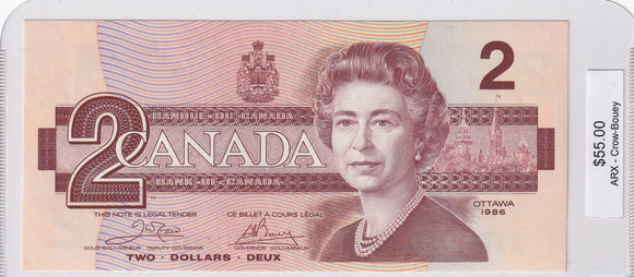 1986 - Canada - 2 Dollars - Crow / Bouey - ARX 1118535
