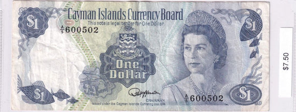 1974 - Cayman Islands - 1 Dollar - A/5 600502