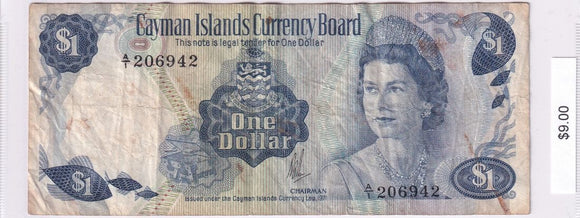 1971 - Cayman Islands - 1 Dollar - A/1 206942