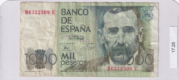 1982 - Spain - 1000 Pesetas - R6312308 E