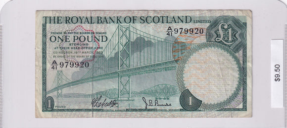 1969 - Scotland - 1 Pound - A/41 979920