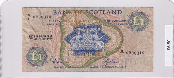 1969 - Scotland - 1 Pound - B/1 0839310