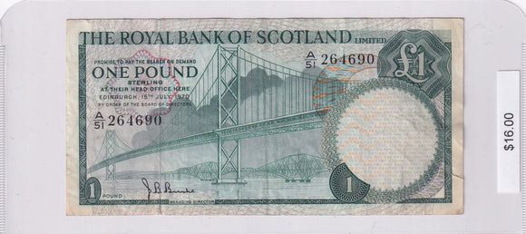 1970 - Scotland - 1 Pound - A/51 264690