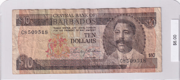 2000 - Barbados - 10 Dollars - C8 509518
