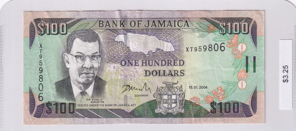 2004 - Jamaica - 100 Dollars - XT959806