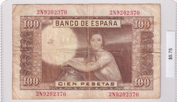 1955 - Spain - 100 Pesetas - 2N9202370