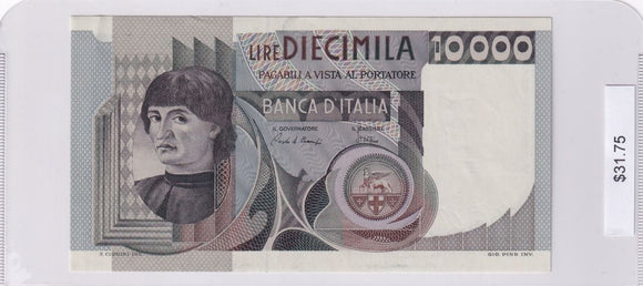 1980 - Italy - 10000 Lire - N B 280454 Q