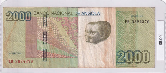 2012 - Angola - 2000 Kwanzas - EB 3824376