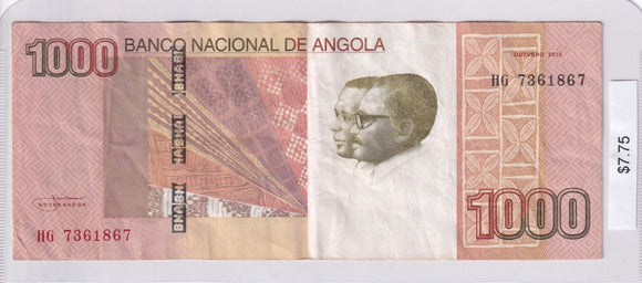 2012 - Angola - 1000 Kwanzas - HG 7361867
