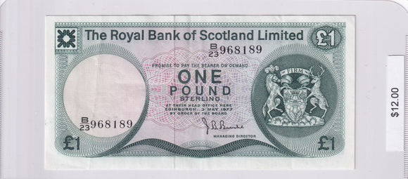 1977 - Scotland - 1 Pound - B/23 968189