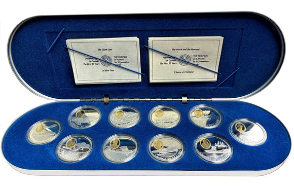 1990-1994 - Canada - $20 - Aviation Commemoratives (Series One) Complete Set - Proof