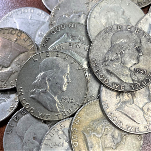 <b>90%</b> - USA Silver<br>50 Cents - 1948-1963