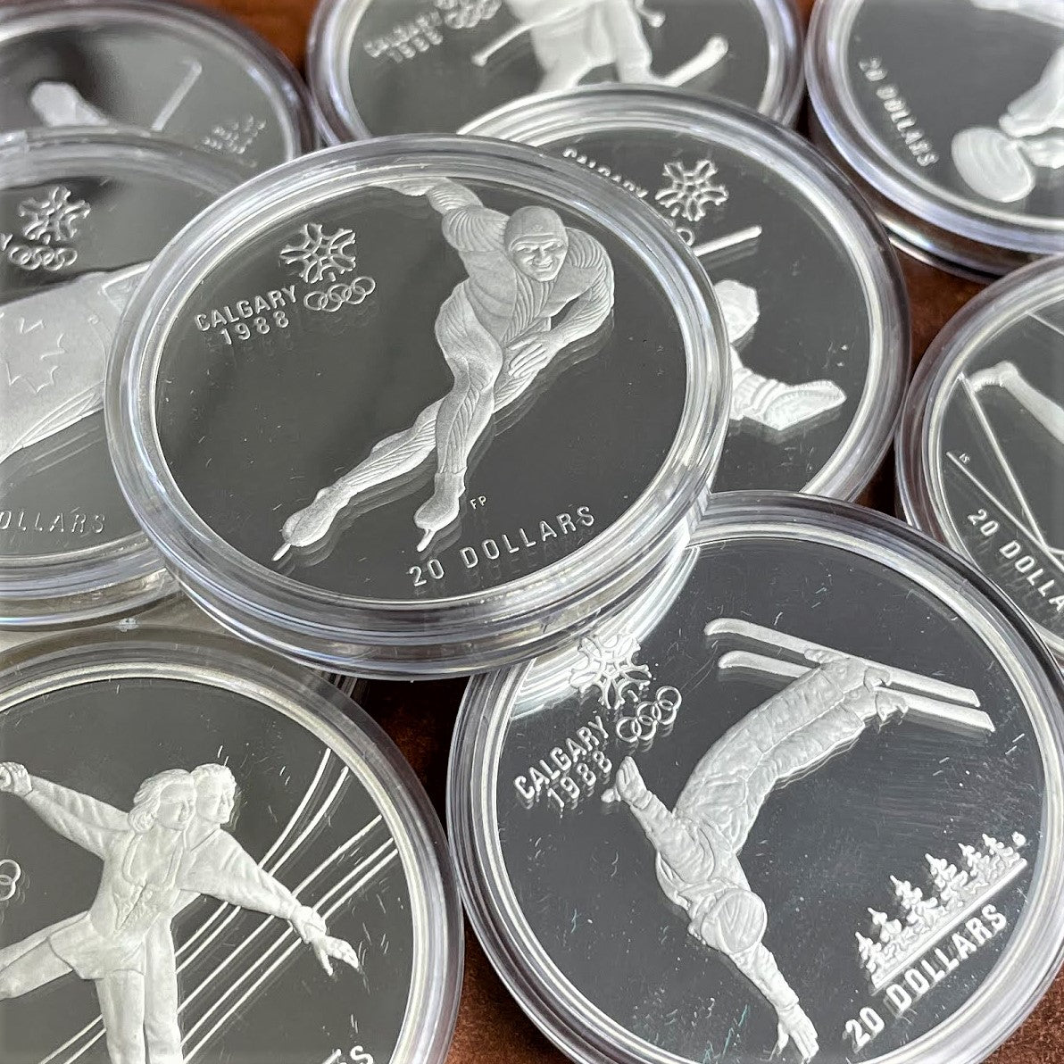 92.5% - Canadian SilverCalgary Olympic20 Dollars - 1988 – MK Coins