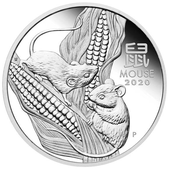 1/2 oz - 2020 - Year of the Mouse - Fine Silver