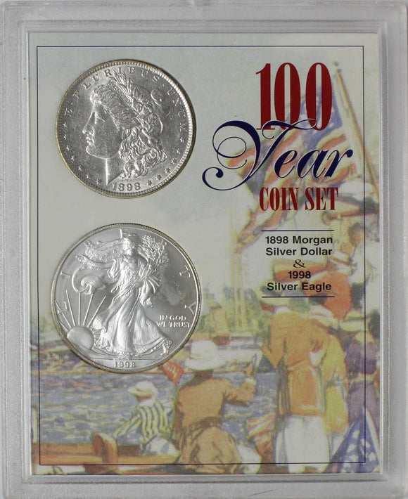 USA - $1 - 2 Coin Set - 100 Year Coin Set