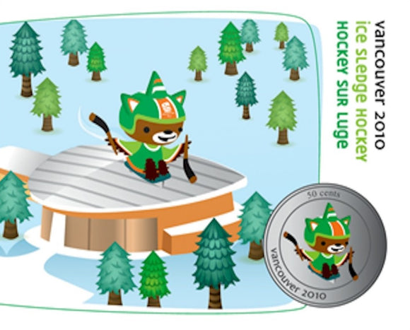 2010 - Canada - 50c - Sumi Paralympic Ice Sledge Hockey