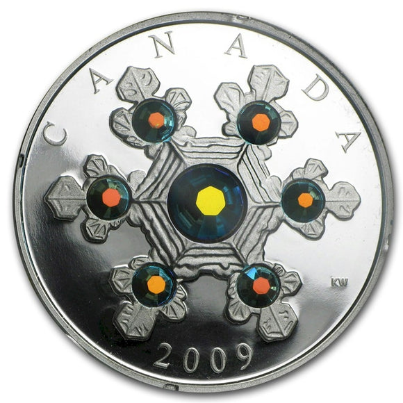 2009 - Canada - $20 - Crystal Snowflake, Blue