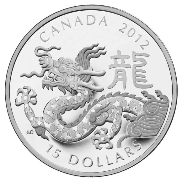 2012 - Canada - $15 - Year of the Dragon
