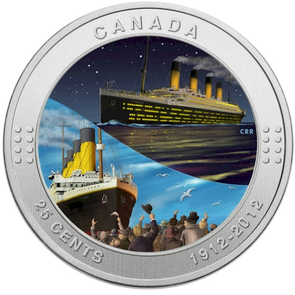 2012 (1912-) - Canada - 25c - R.M.S Titanic 100 Years Later <br> (no box and COA)