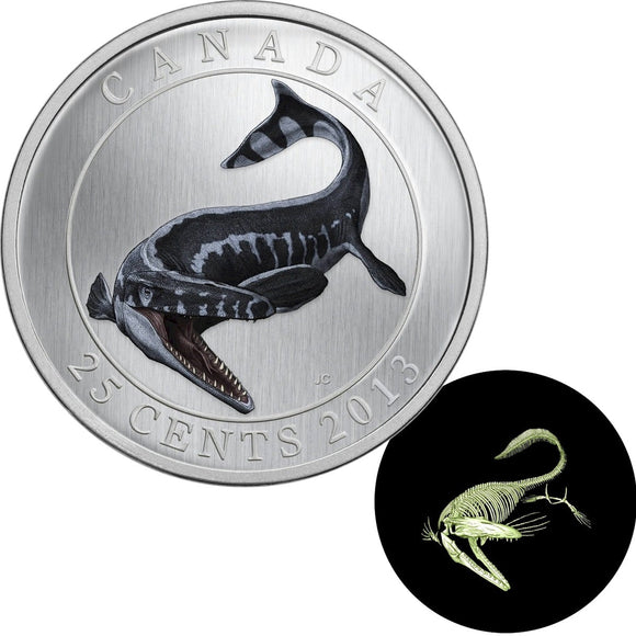 2013 - Canada - 25c - Tylosaurus Pembinensis <br> (no box and COA)
