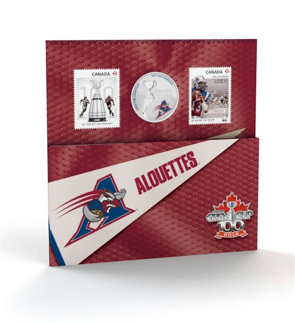 2012 - Canada - 25c - Alouettes - Grey Cup 100