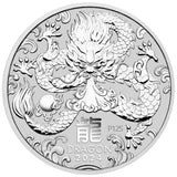 2 oz - 2024 - Lunar Year of the Dragon - Fine Silver