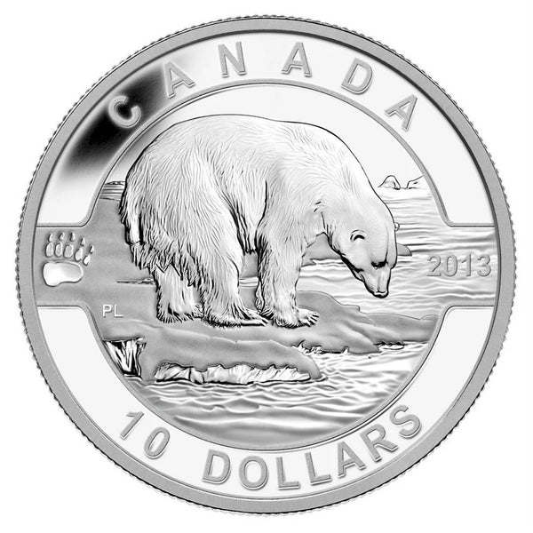 2013 - Canada - $10 - O Canada - Polar Bear (no sleeve) – MK Coins