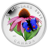 2013 - Canada - $20 - Purple Flower and Blue Butterfly