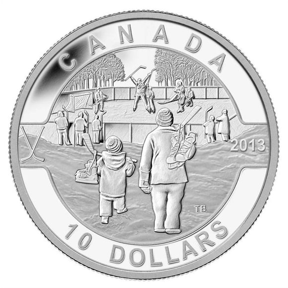2013 - Canada - $10 - O Canada - Hockey <br> (toned)
