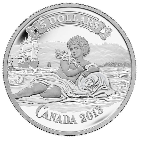 2013 - Canada - $5 - Seascape Themed Vignette