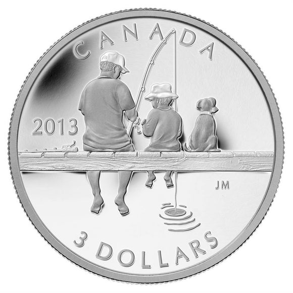 2013 - Canada - $3 - Fishing - Toned <br> (no sleeve)