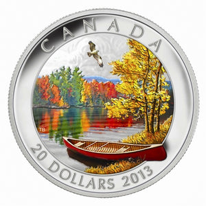 2013 - Canada - $20 - Autumn Bliss - Toned <br> (no sleeve)