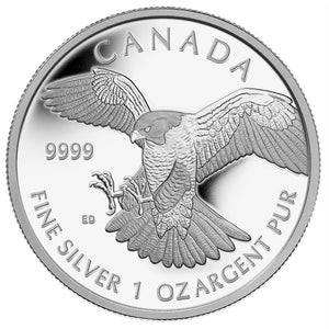 1 oz - 2014 - Canada - Peregrine Falcon - Fine Silver