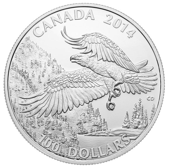 2014 - Canada - $100 - 100 for 100 - Majestic Bald Eagle