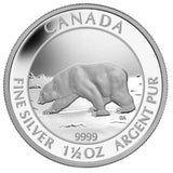 1 1/2 oz - 2013 - Polar Bear - Fine Silver <br> (no box)