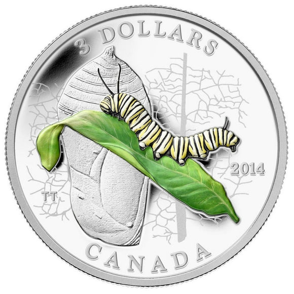 2014 - Canada - $3 - Caterpillar and Chrysalis