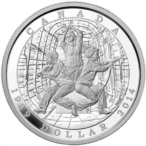 2014 - Canada - $1 - (1939-) 75th Anniv. Declaration Second World War, Proof