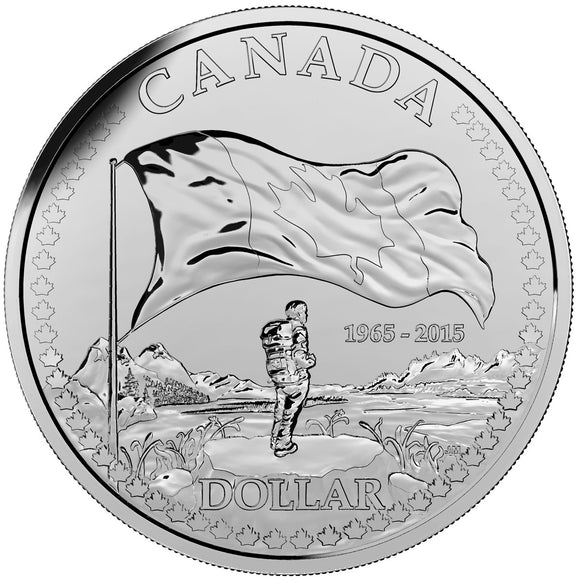 2015 - Canada - $1 - (1965-) 50th Anniv. of the Canadian Flag, BU