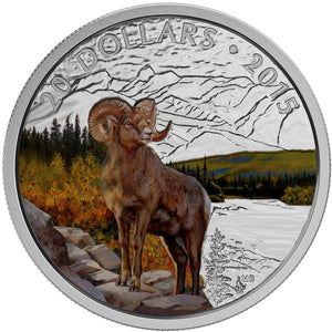 2015 - Canada - $20 - Majestic Animal Series - Bighorn Sheep