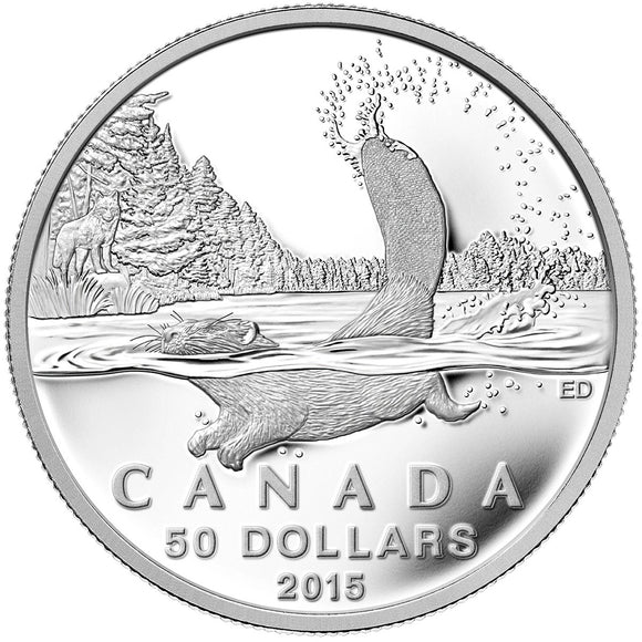 2015 - Canada - $50 - 50 for 50 - Beaver <br> (no sleeve, no COA)