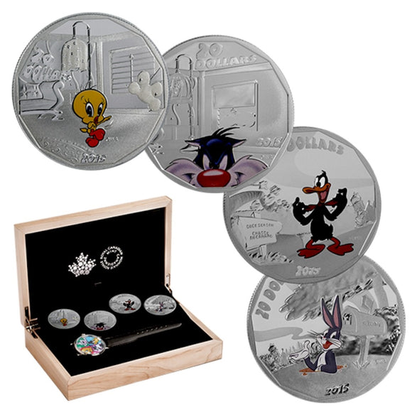 2015 - Canada - $20 - Sylvester, Bugs, Daffy, Tweety Coin Set