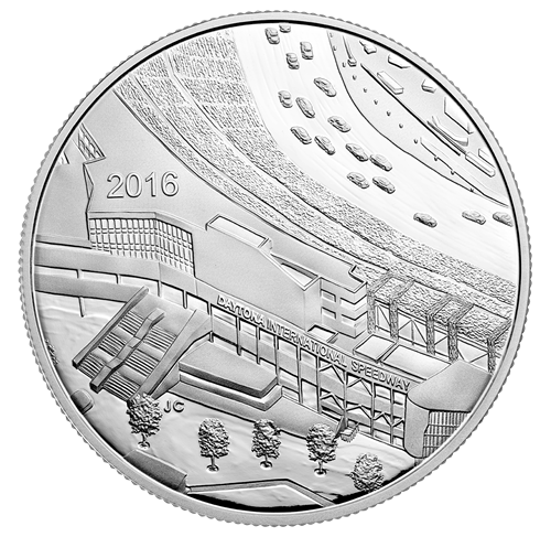 1/2 oz - 2016 - Daytona Rising: Nascar - Fine Silver Medal