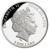 2016 - Cook Islands - $5 - World of Parrots