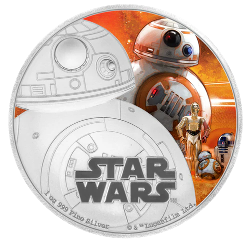 2016 - Niue - $2 - The Force Awakens: BB-8 <br> (slightly toned)