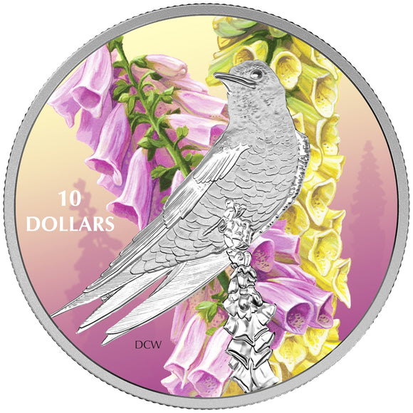 2017 - Canada - $10 - Purple Martin <br> (Writing on COA)