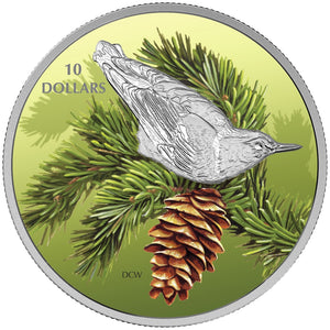 2017 - Canada - $10 - Nuthatch <br> (Writing on COA)