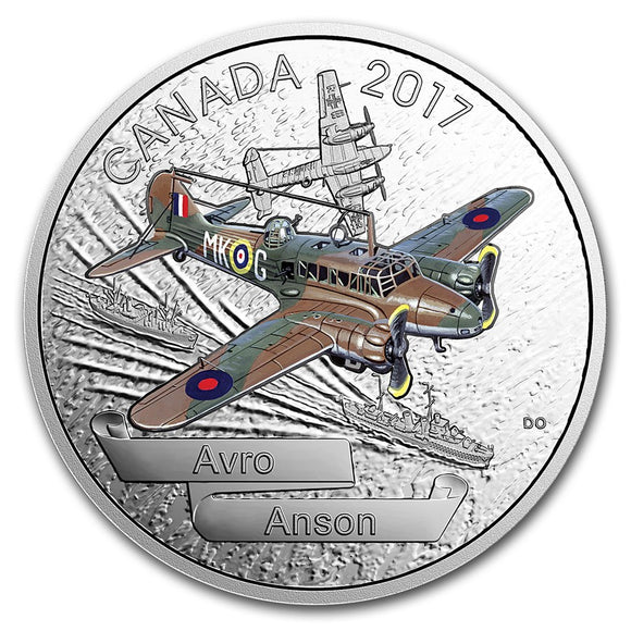 2017 - Canada - $20 - Avro Anson <br> (Writing on COA)