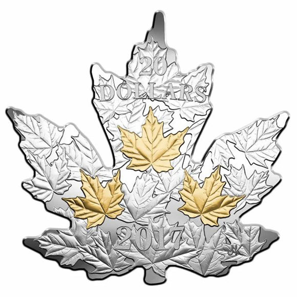 2017 - Canada - $20 - Gilded Silver Maple Leaf