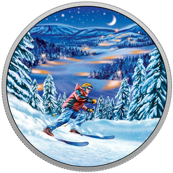 2017 - Canada - $15 - Night Skiing <br> (Writing on COA)