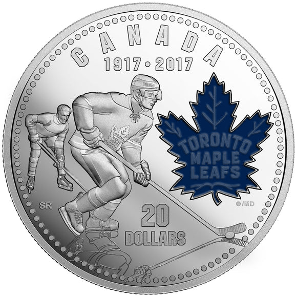 2017 - Canada - $20 - 100th Anniv. Toronto Maple Leafs® <br> (Writing on COA)